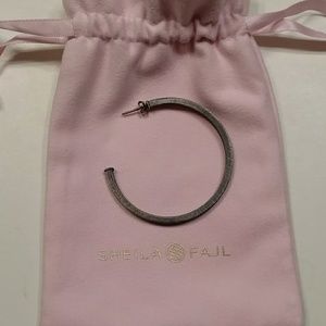 (One) Sheila Fajl Gunmetal 2" hoop